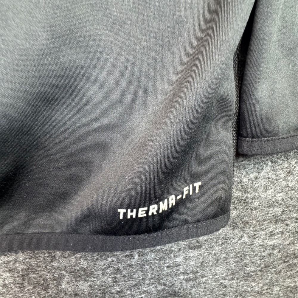 Nike Therma-FIT Hoodie‎ Mens Large Black Full Zip Fleece Jacket Sweatshirt - Picture 10 of 14